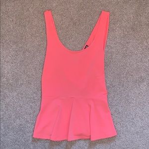 Pink Peplum Top